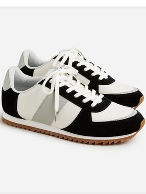 J. Crew Size 8 Shoes Women's Sneakers in White, Black, and Gray